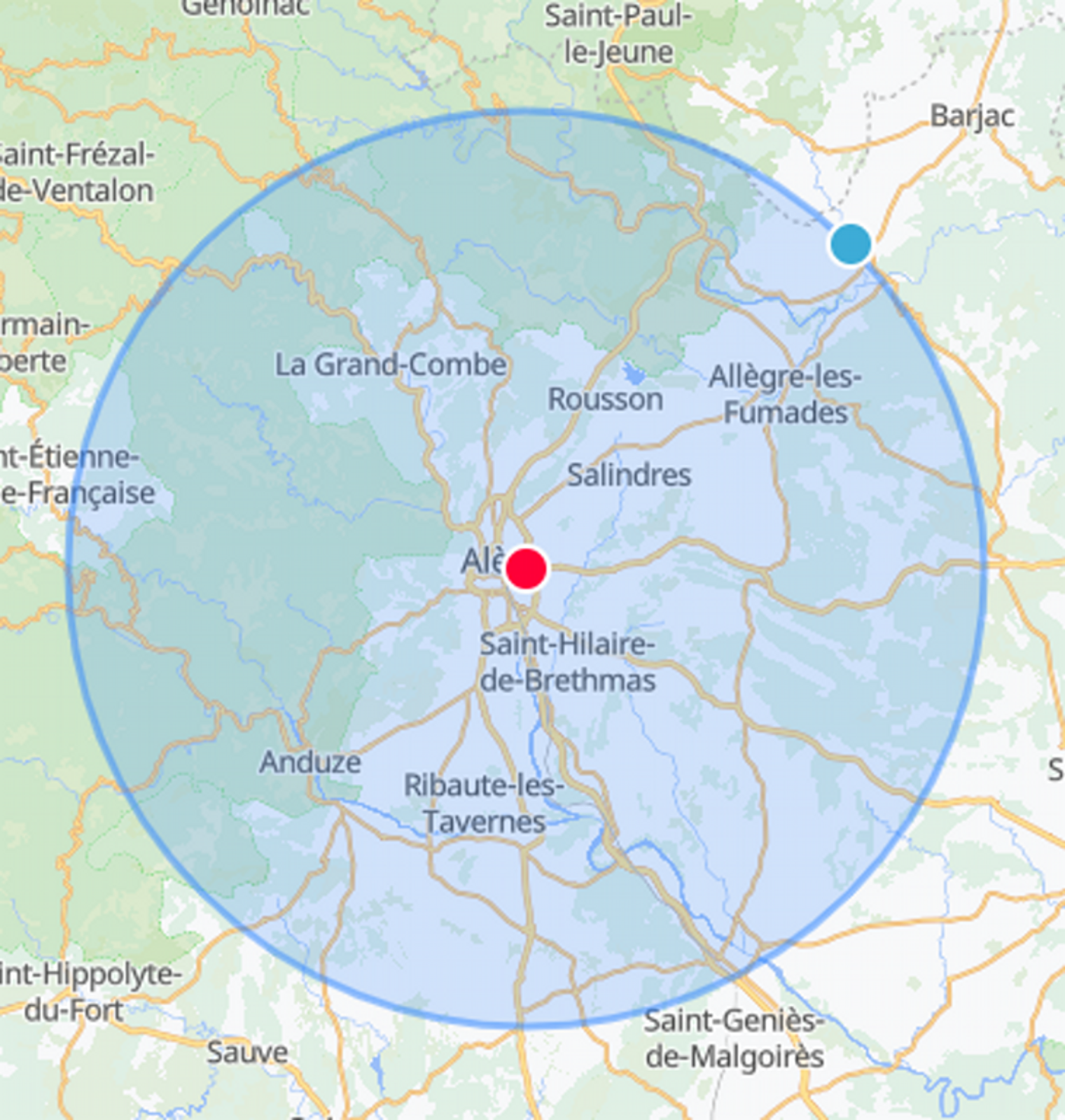 Zone d’intervention Assist’Info Domicile30